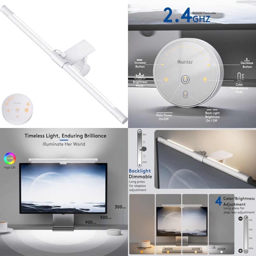 Desk Setup Computer - Barra de Luz para Monitor com