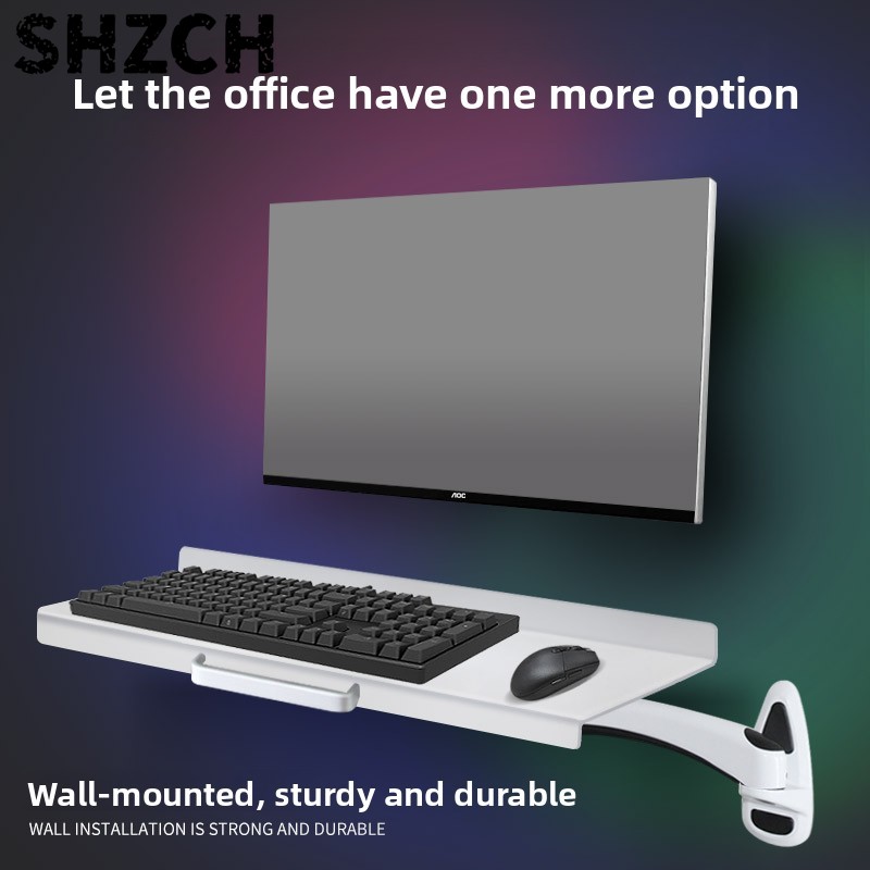 Ergonomic Desk Setup Keyboard - Suporte de Teclado Industrial Montado na
