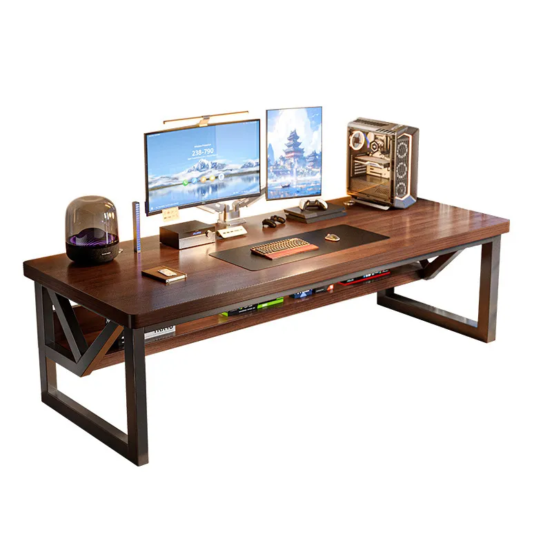 Desk Setup Bedroom - Mesa de computador retangular para escritório