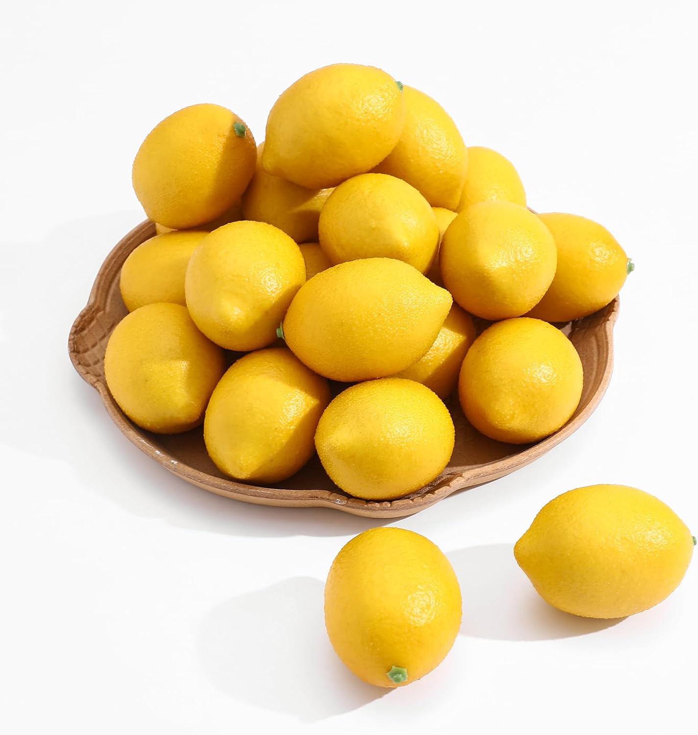 Yellow Desk Setup - Pacote com 12 Limões Amarelos Falsos,