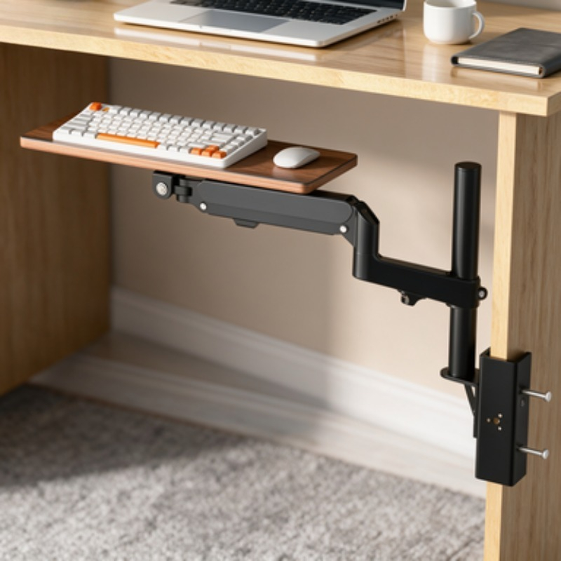 Ergonomic Desk Setup Keyboard - Bandeja de Teclado Ergonômica para Mesa: