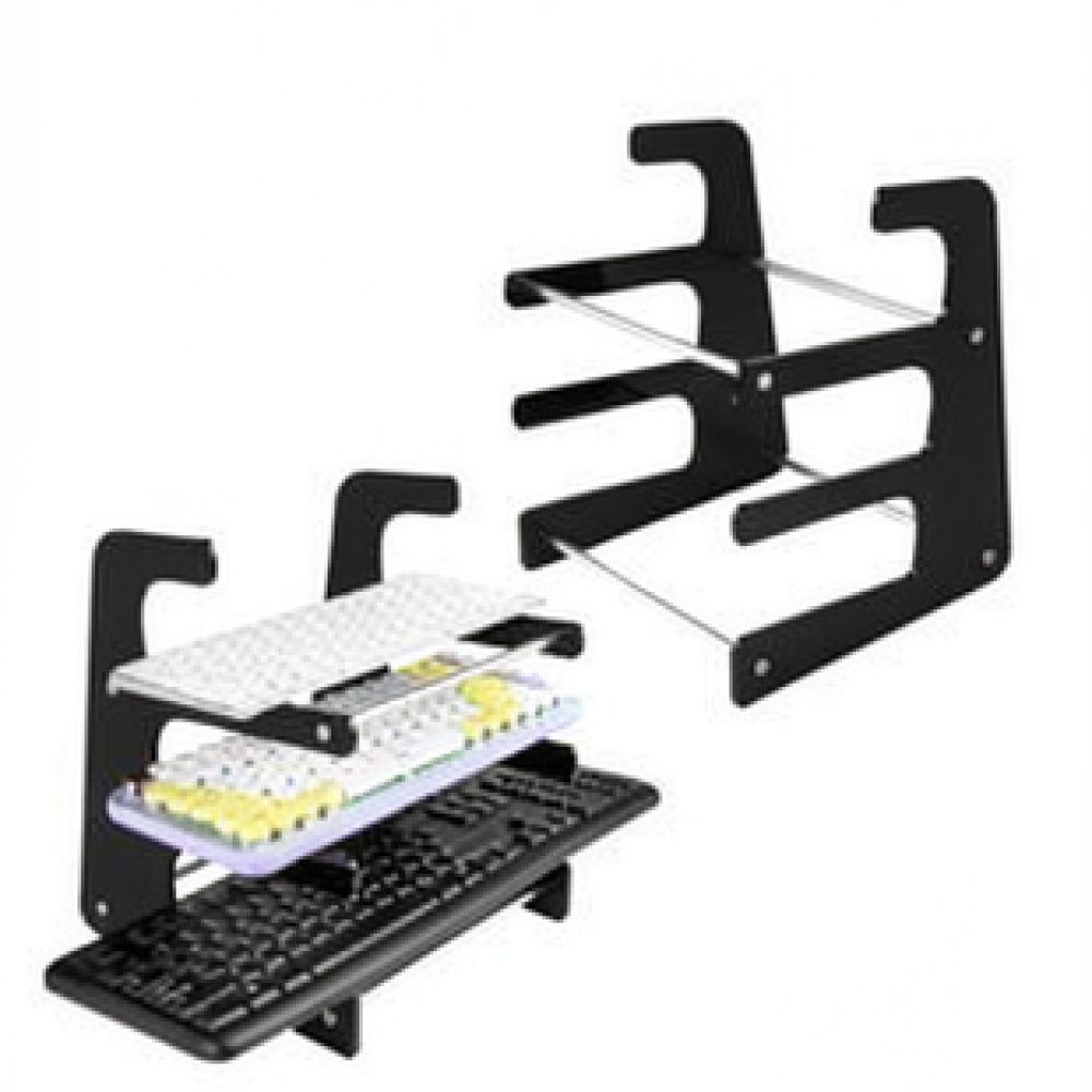 Desk Setup Workspace - Organizador de teclado mecânico para secretária,