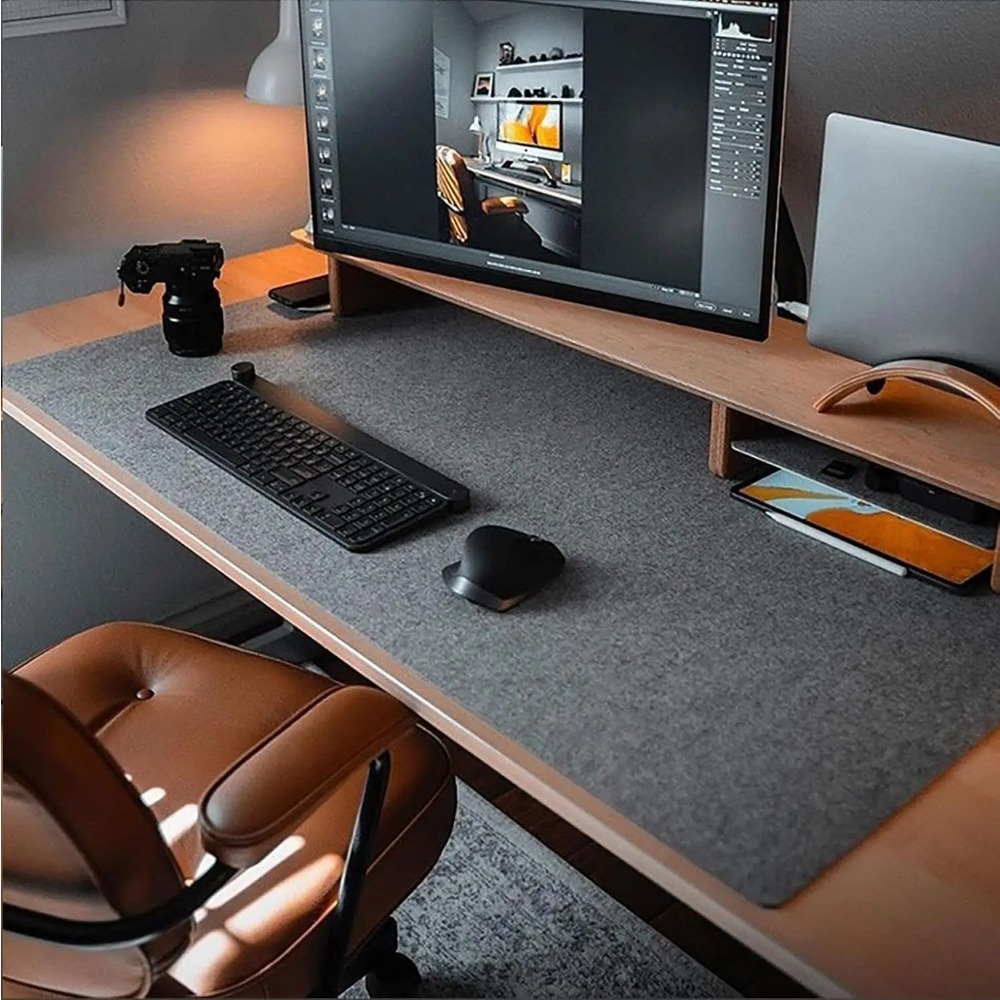 Desk Setup Rug - Tapete de mesa de feltro tapete