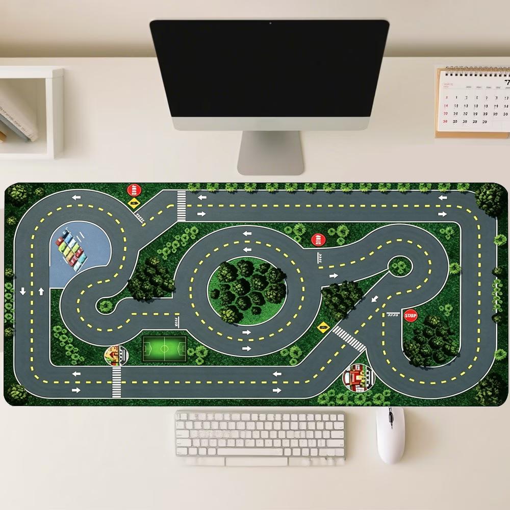 Desk Setup Workspace - Tapete de rato grande com padrão
