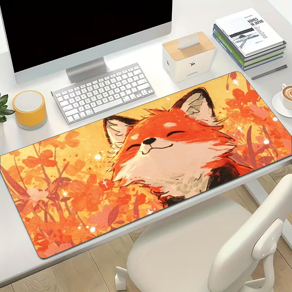 Desk Setup Red - Mouse Pad Gamer Estendido Antiderrapante com