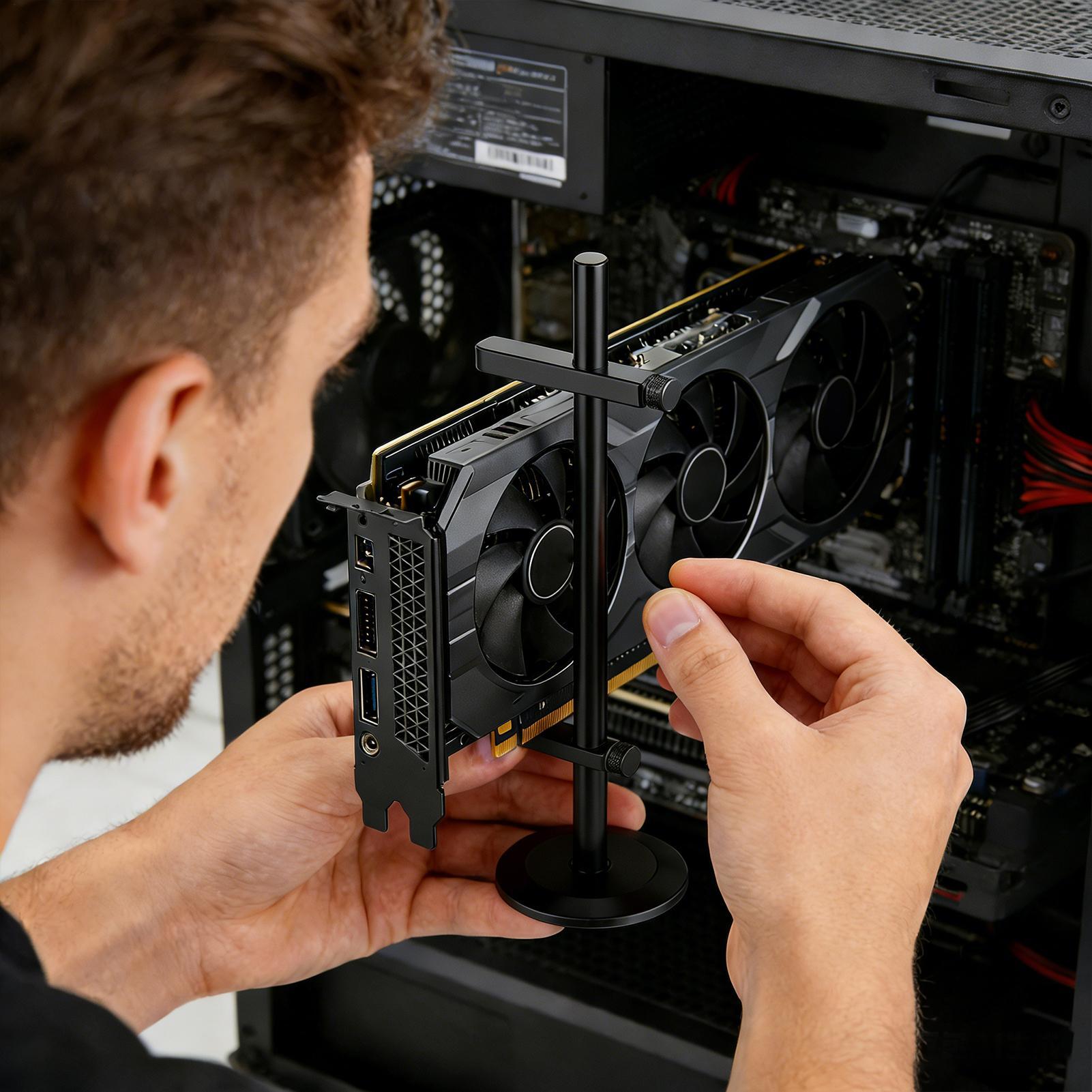 Desk Setup Videos - Suporte Magnético Antiderrapante Ajustável para Placa