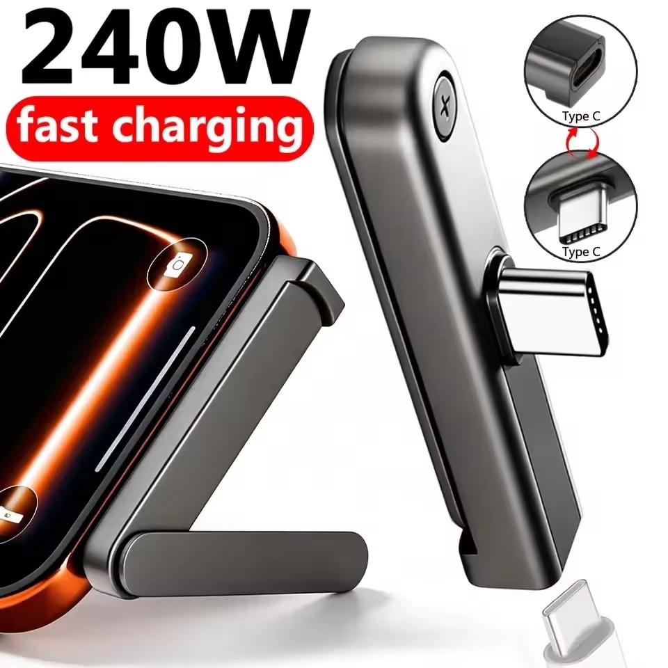 Desk Setup Stand - Adaptador OTG Dobrável PD Lightning para