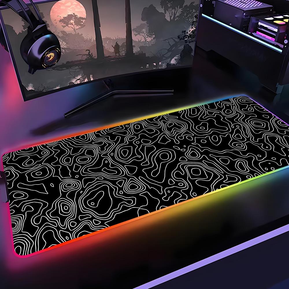 Desk Setup Rgb - Mouse Pad RGB com Luz de