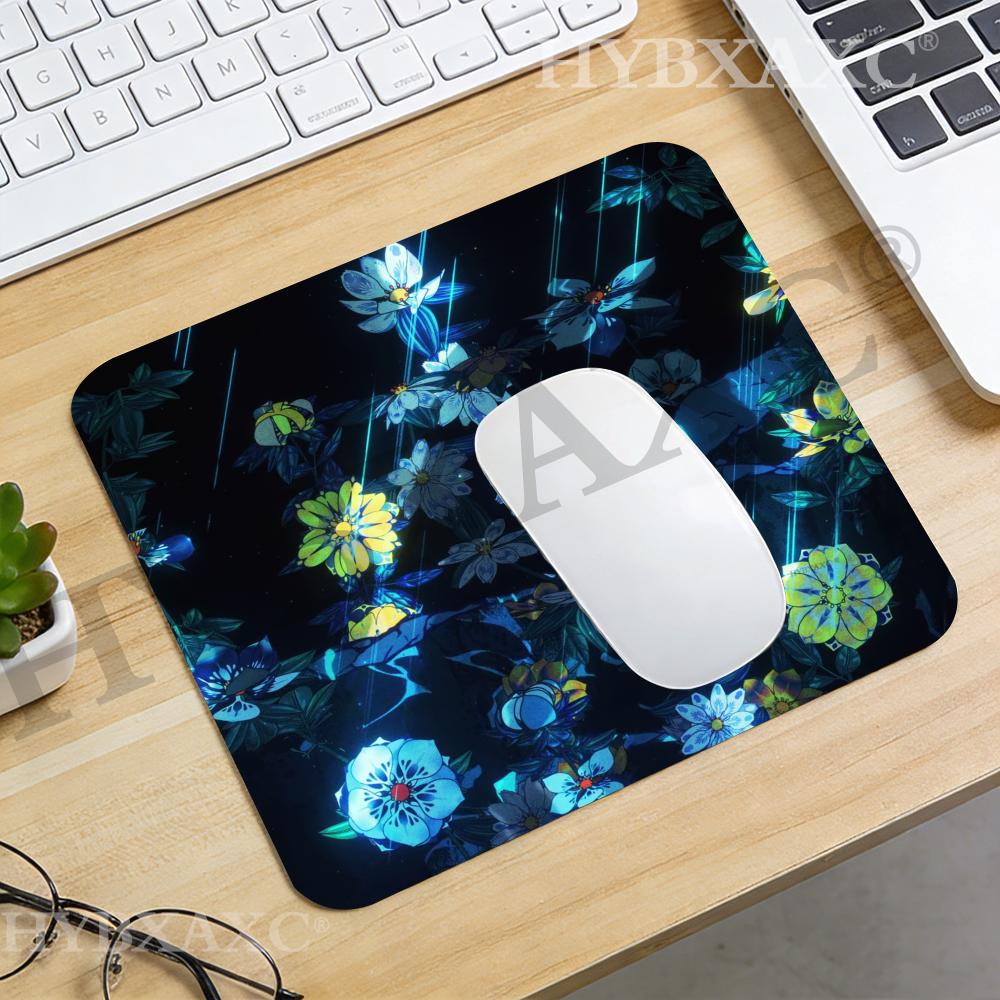 Desk Setup Or Set Up - Mouse Pad HYBXAXC com Fundo Floral