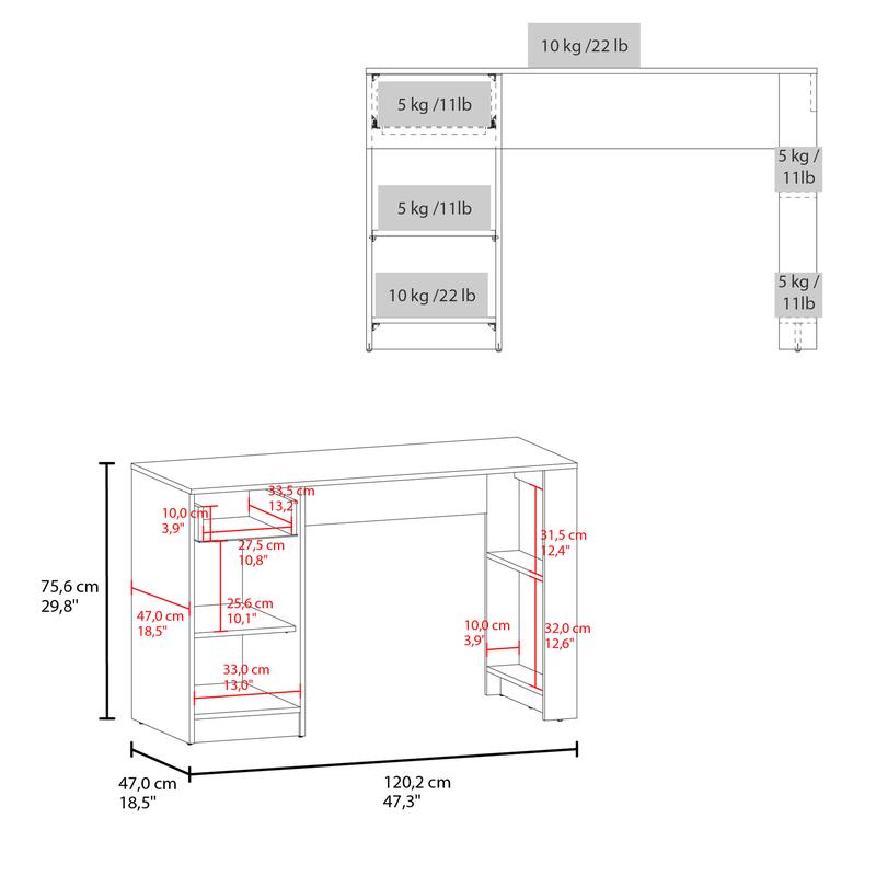 Escrivaninha de 47 Polegadas d - Desk Setup Or Set Up avaliação e preço
