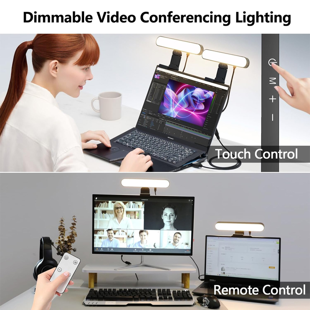 Luminária LED Touch Dimmable p - Desk Setup Videos avaliação e preço