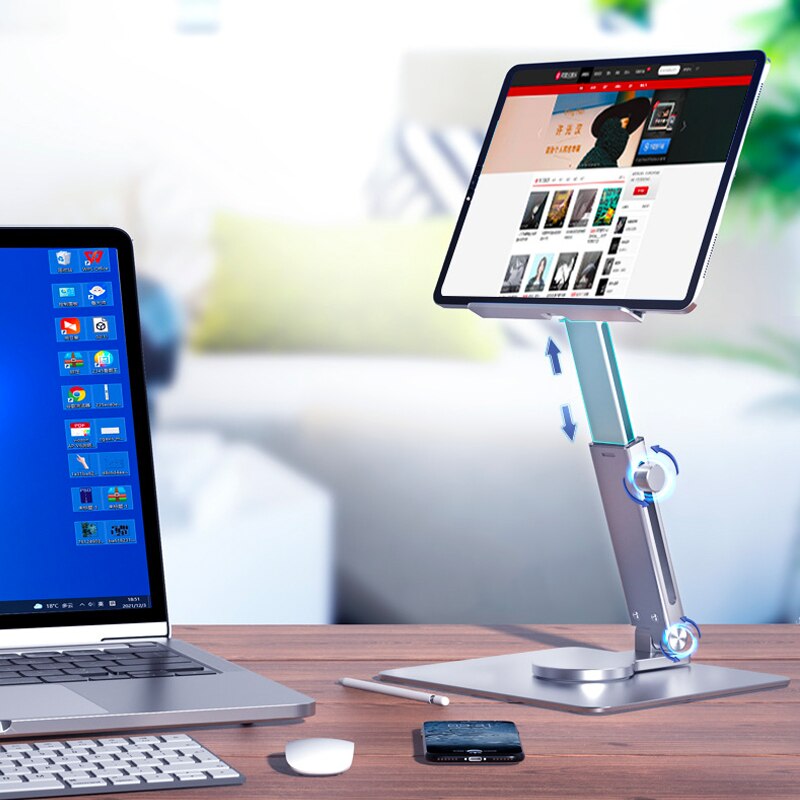 Suporte para tablet de alumíni - Desk Setup Ipad avaliação e preço