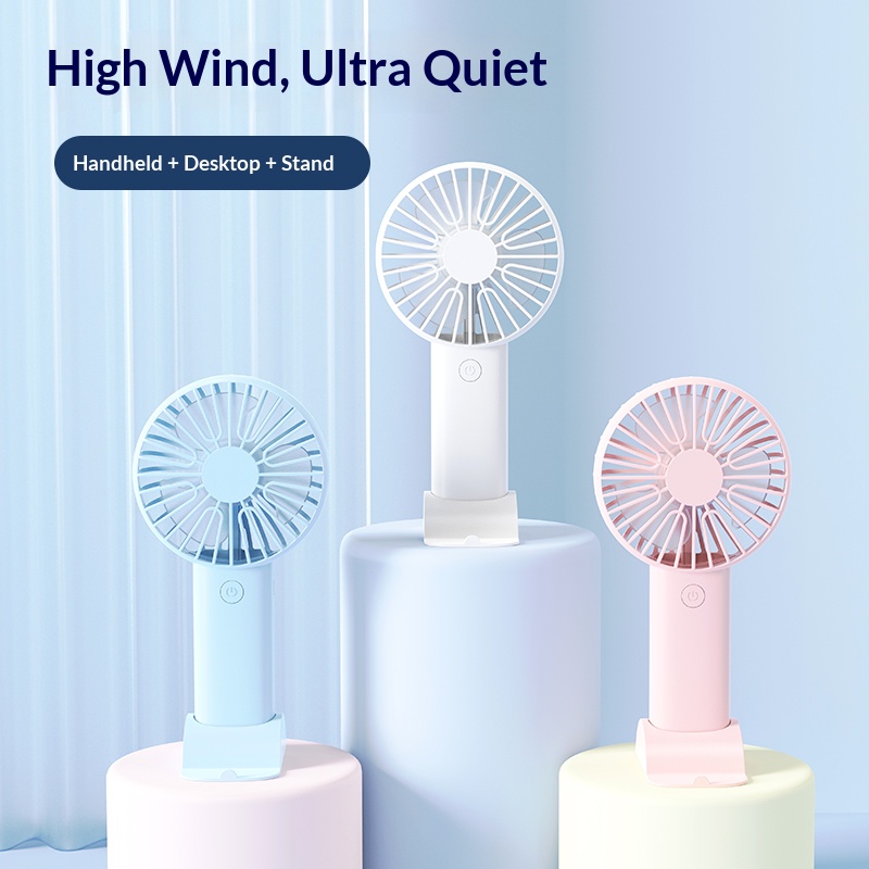 Mini ventilador portátil 3 em  - Desk Setup Home avaliação e preço