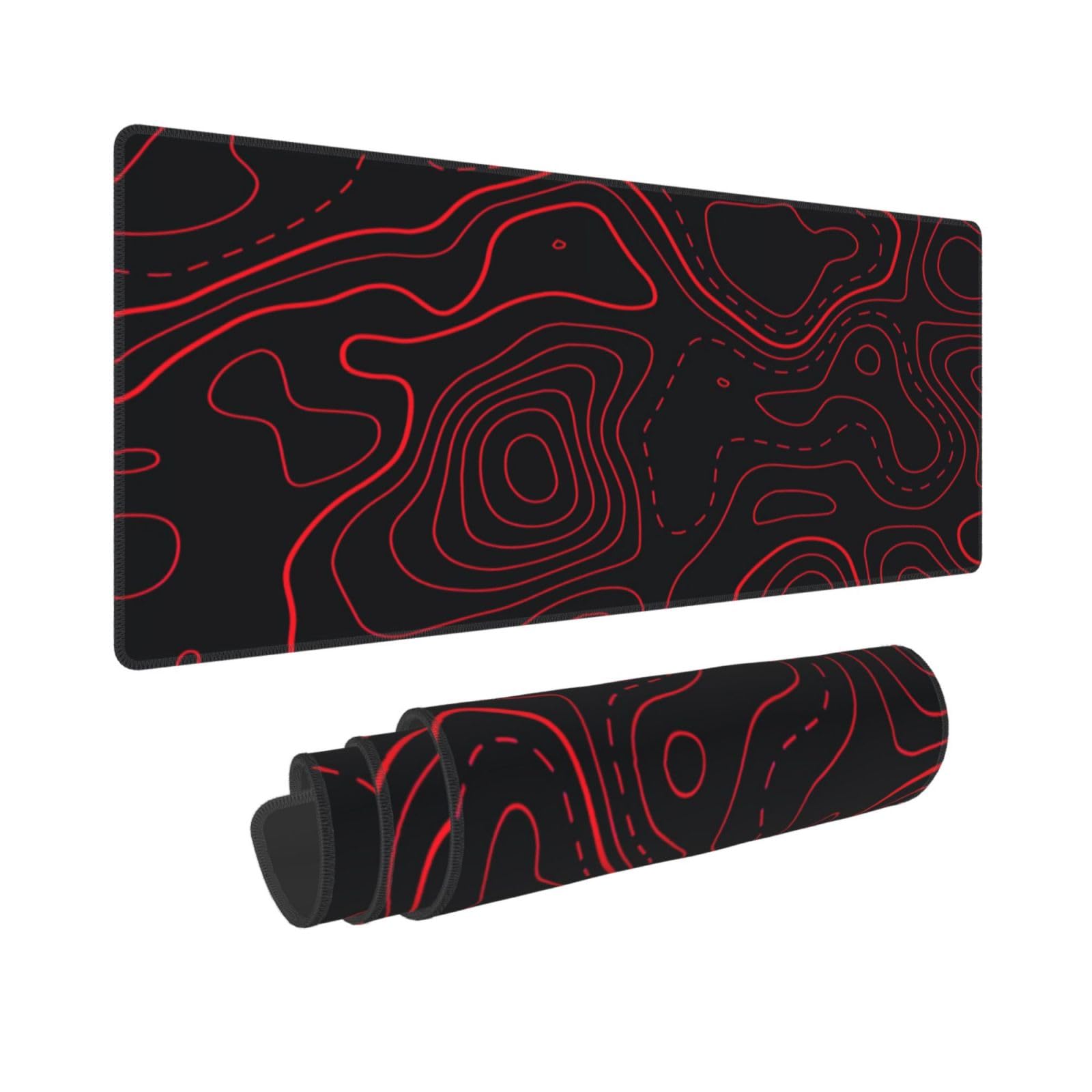 Tapete de mouse para jogos top - Desk Setup Red avaliação e preço