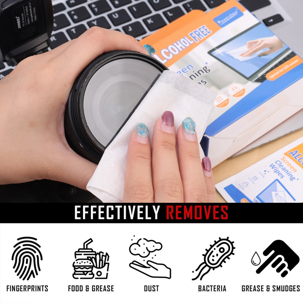 10-120 Unidades de Lenços Desc - Monitor Cleaning Kit avaliação e preço
