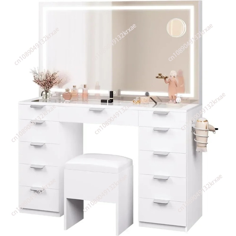 Mesa de Maquiagem Grande de 46 - Desk Setup Bedroom avaliação e preço