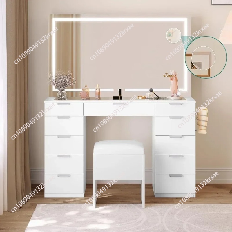 Mesa de Maquiagem Grande de 46 - Desk Setup Bedroom avaliação e preço