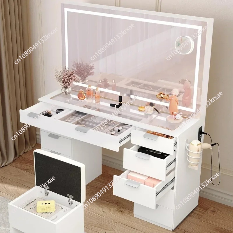Mesa de Maquiagem Grande de 46 - Desk Setup Bedroom avaliação e preço