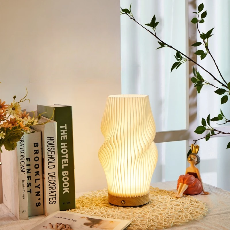 Estilo creme francês 3d lâmpad - Yellow Desk Setup avaliação e preço