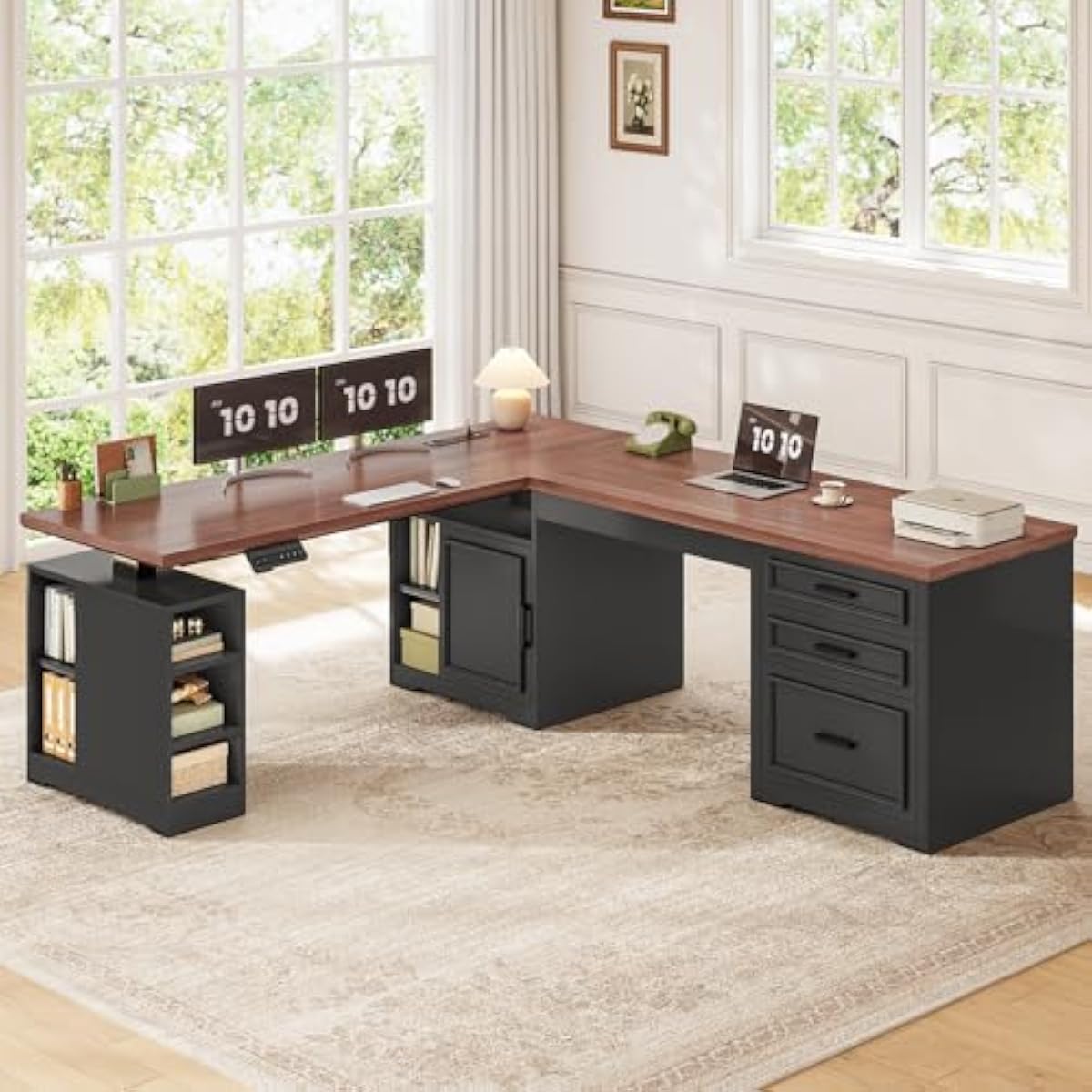 Mesa elétrica ajustável em for - Desk Setup Or Set Up avaliação e preço