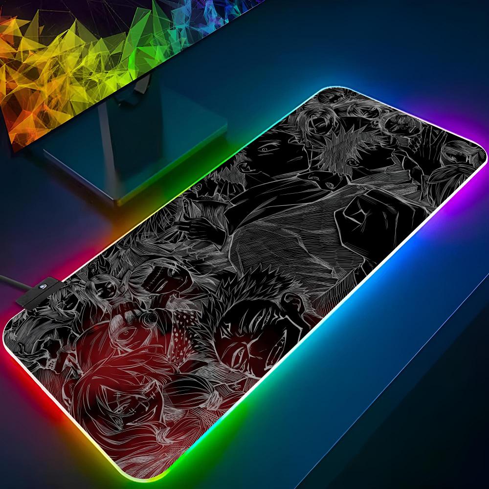 Mouse Pad Gamer RGB Anime Juju - Desk Setup Rgb avaliação e preço