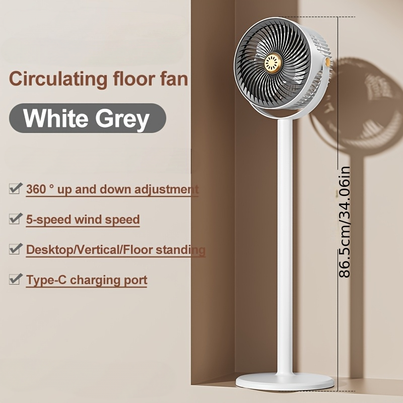 Ventilador de chão com recarga - Desk Setup Home avaliação e preço