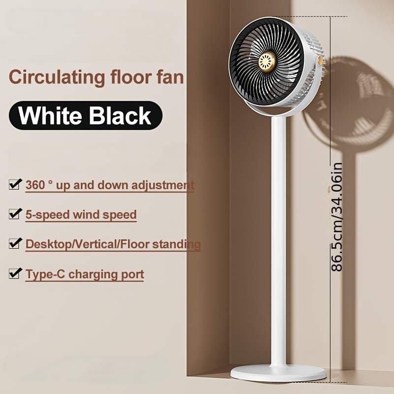 Ventilador de chão com recarga - Desk Setup Home avaliação e preço