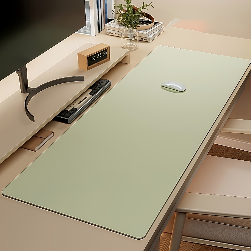 1pc grande mouse pad de couro  - Desk Setup Rug avaliação e preço