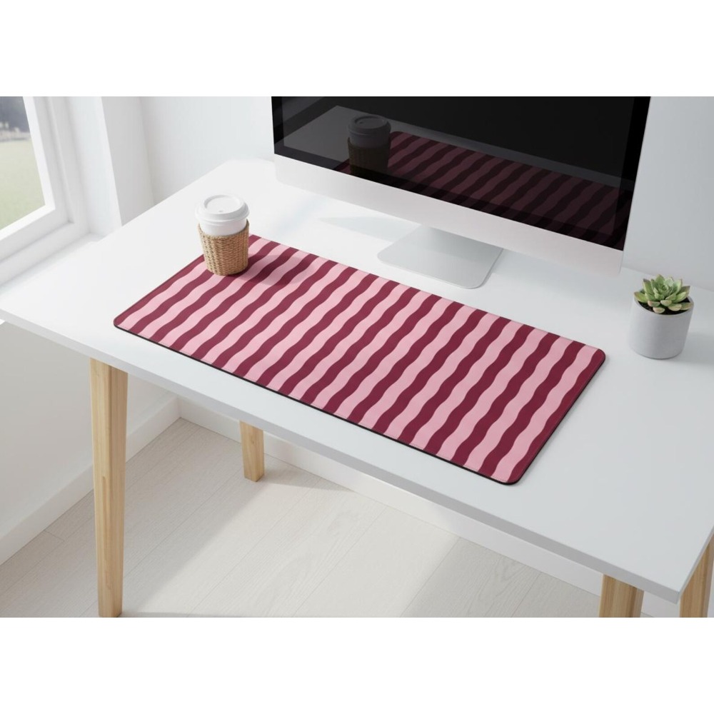 Tapete de Mesa Rosa Borgonha c - Yellow Desk Setup avaliação e preço