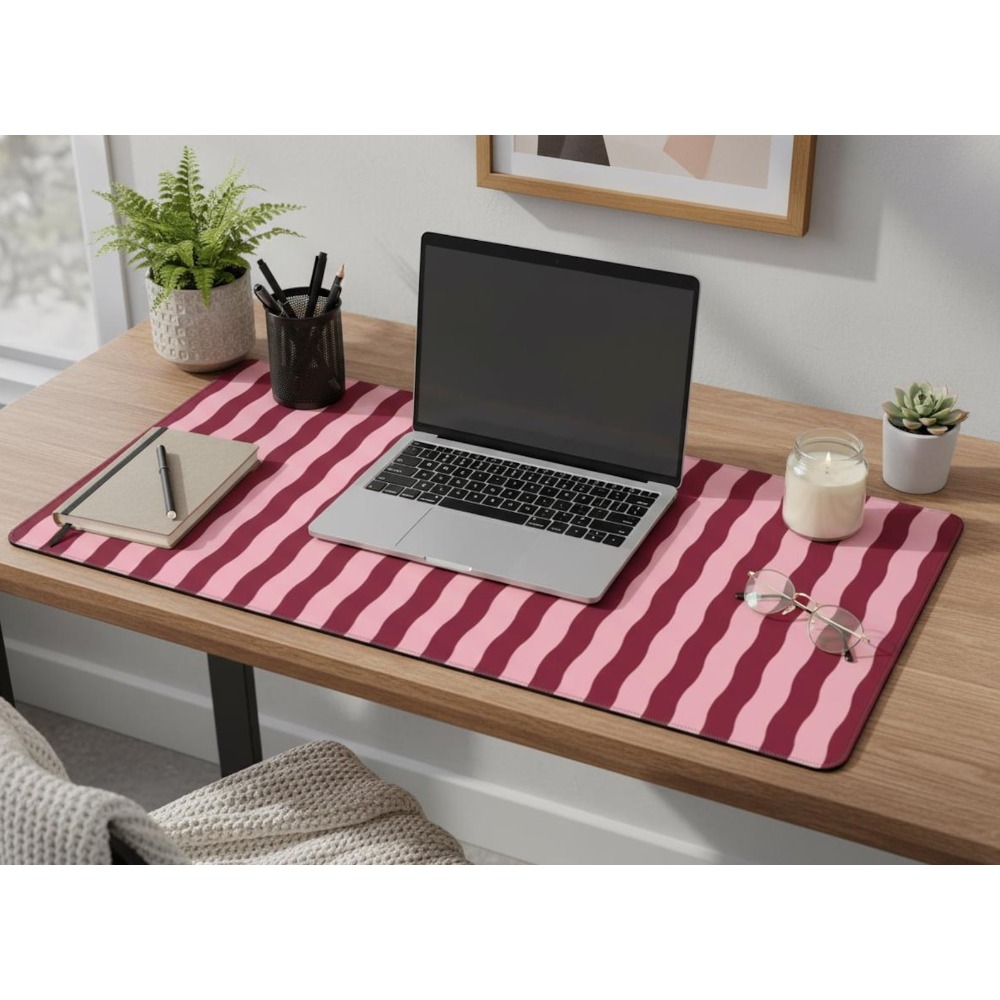 Tapete de Mesa Rosa Borgonha c - Yellow Desk Setup avaliação e preço