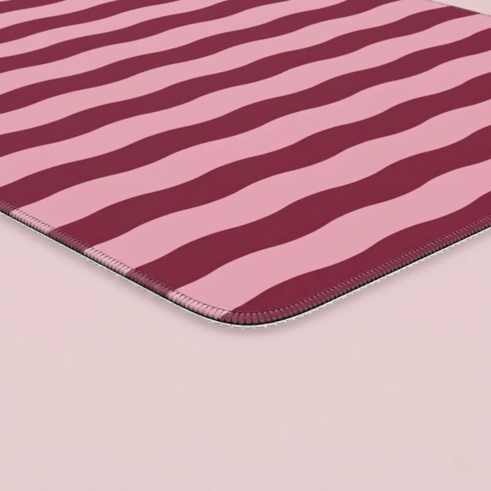 Tapete de Mesa Rosa Borgonha c - Yellow Desk Setup avaliação e preço