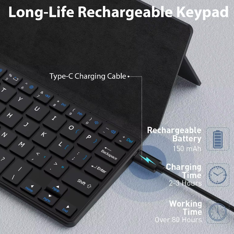 Mini Teclado Bluetooth Dobráve - Desk Setup Ipad avaliação e preço