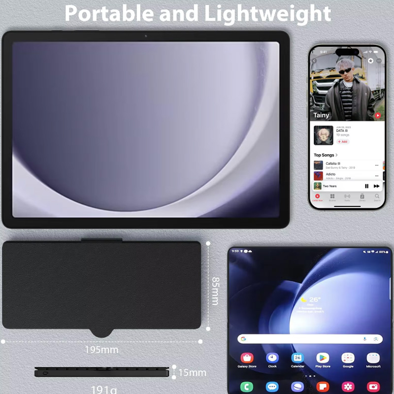 Mini Teclado Bluetooth Dobráve - Desk Setup Ipad avaliação e preço