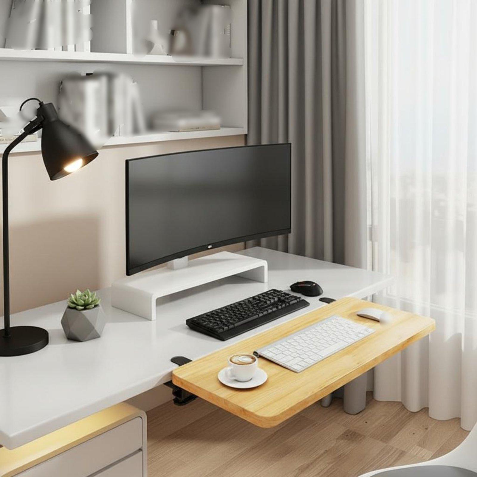 Prateleira de Mesa Dobrável, M - Ergonomic Desk Setup Keyboard avaliação e preço