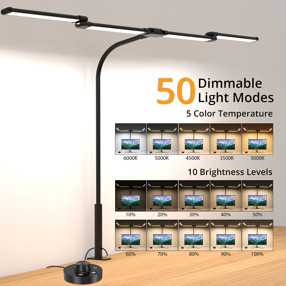 Lâmpada de mesa led com braçad - Desk Setup Computer avaliação e preço