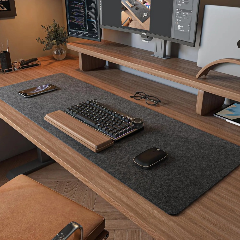 Tapete de mesa de feltro tapet - Desk Setup Rug avaliação e preço