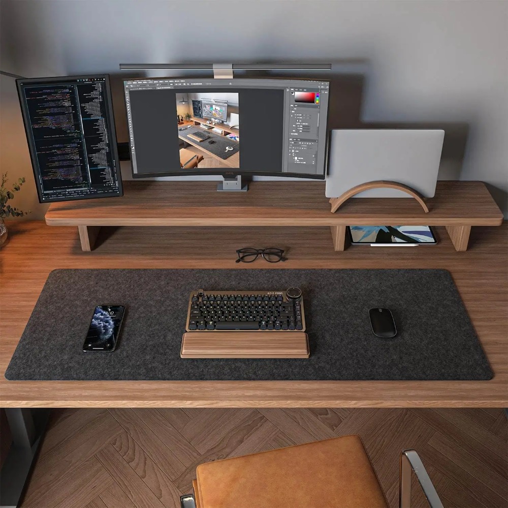 Tapete de mesa de feltro tapet - Desk Setup Rug avaliação e preço