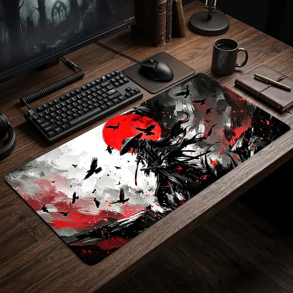Tapete de rato Samurai Red Moo - Desk Setup Red avaliação e preço