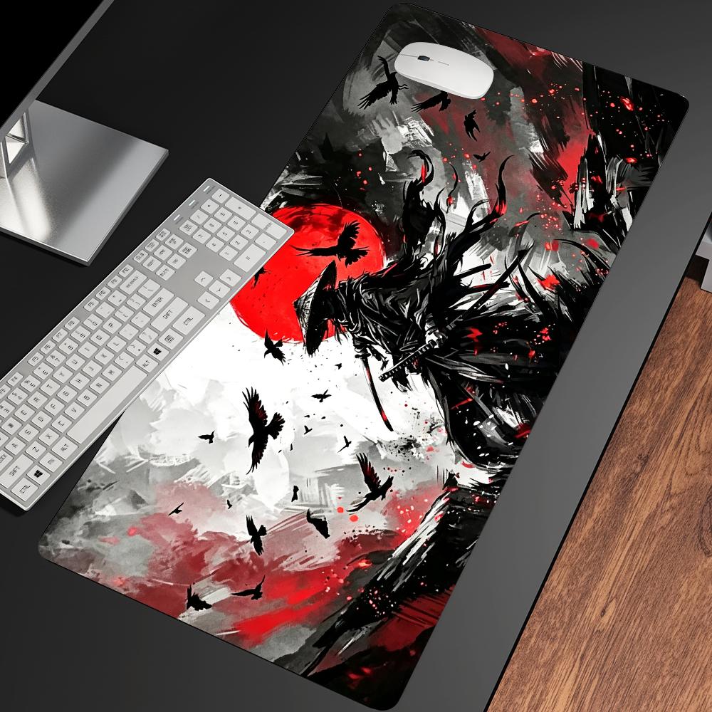 Tapete de rato Samurai Red Moo - Desk Setup Red avaliação e preço