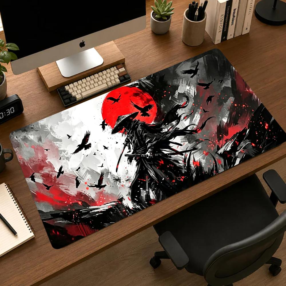 Tapete de rato Samurai Red Moo - Desk Setup Red avaliação e preço