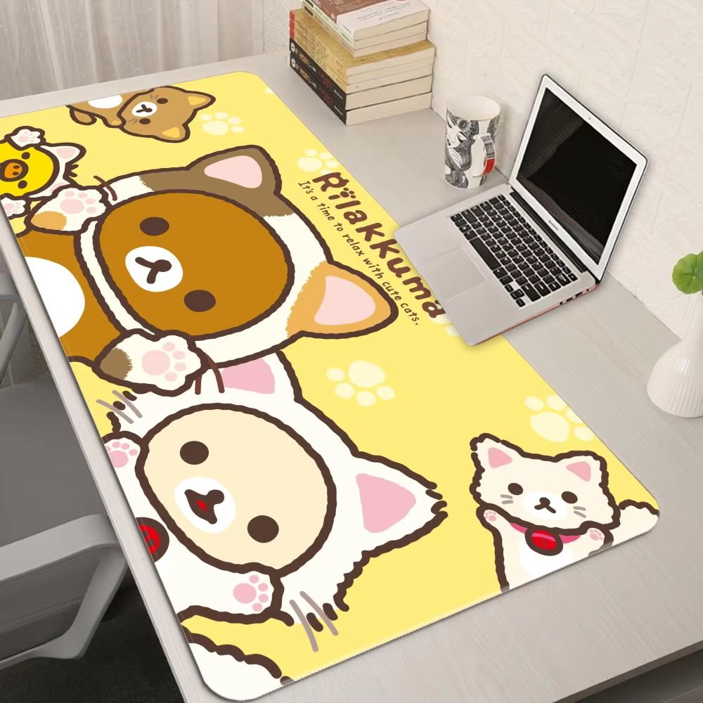 Xxl dos desenhos animados rosa - Yellow Desk Setup avaliação e preço