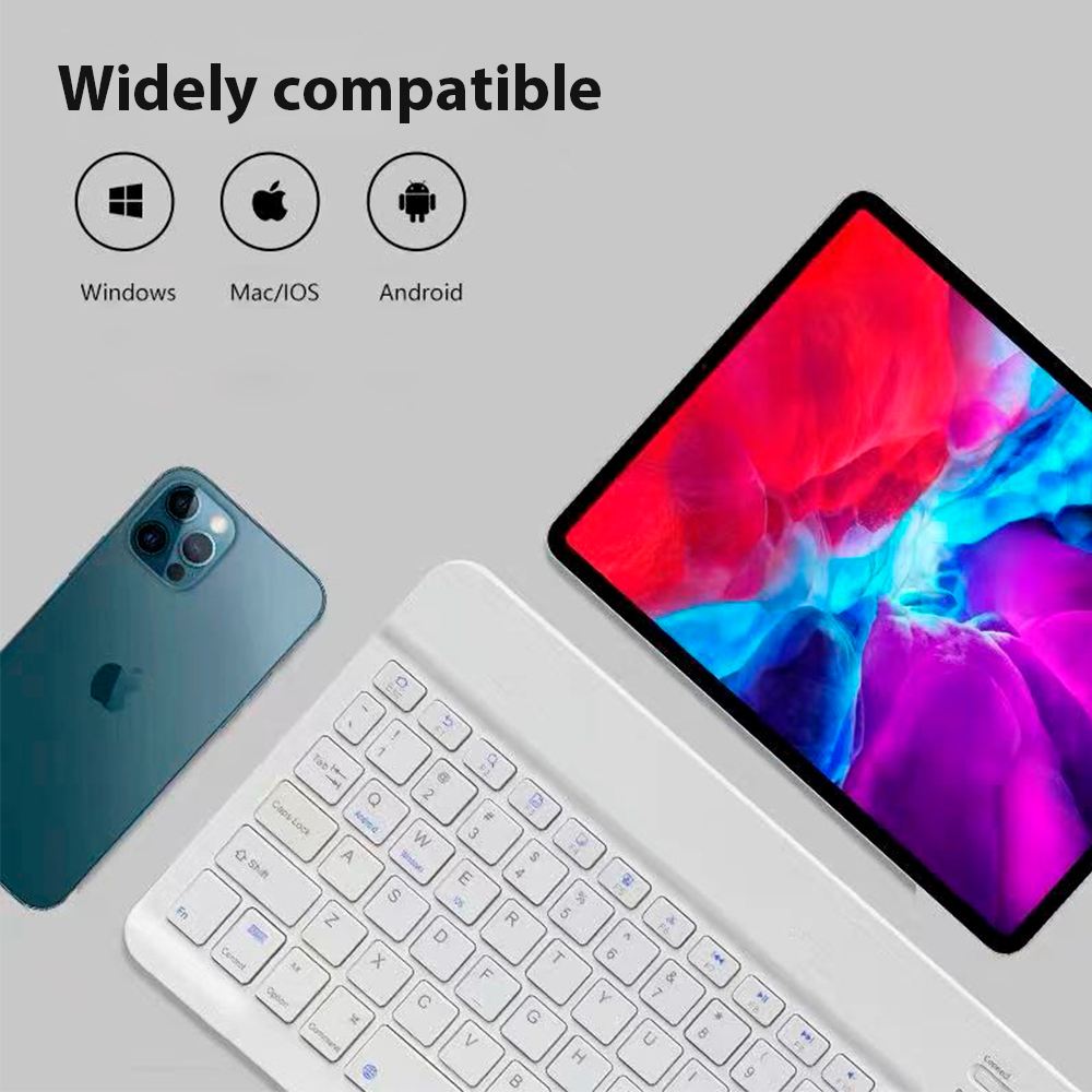 Teclado sem fio bluetooth univ - Desk Setup Ipad avaliação e preço