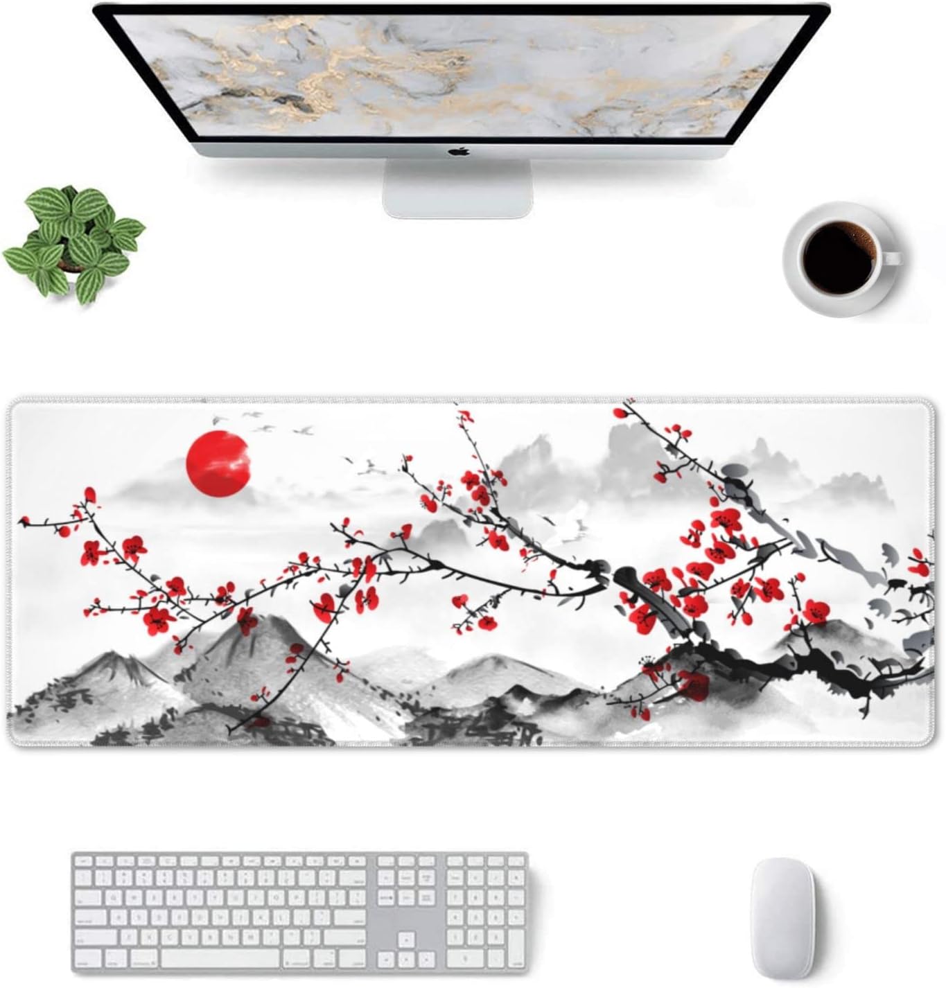 Tapete de Mesa com Estampa de  - Desk Setup Red avaliação e preço