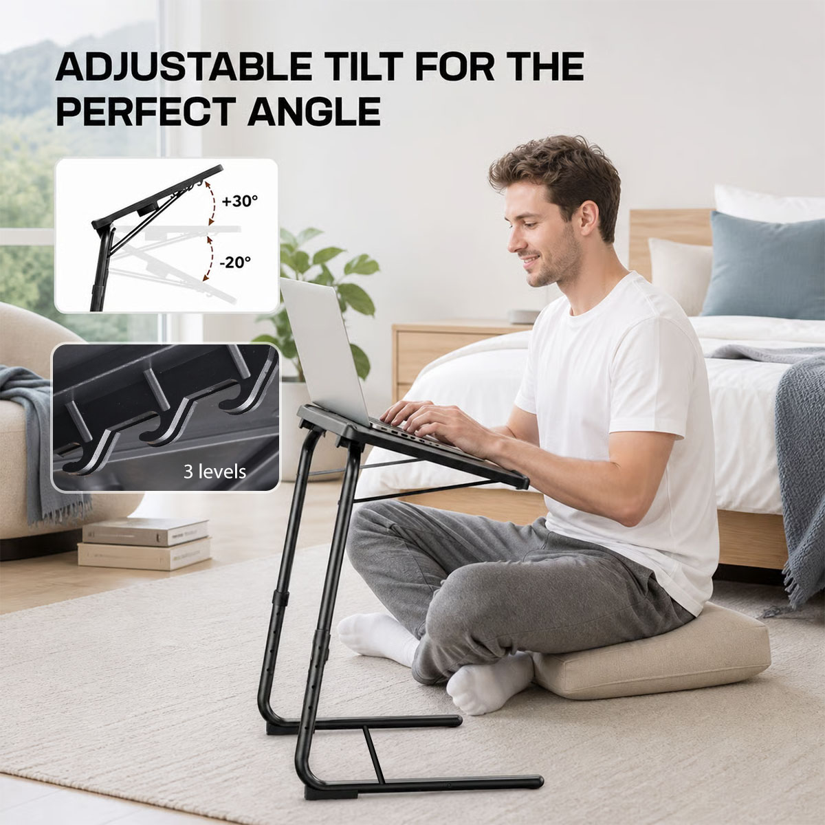 Mesa ajustável para laptop na  - Desk Setup Ideas avaliação e preço