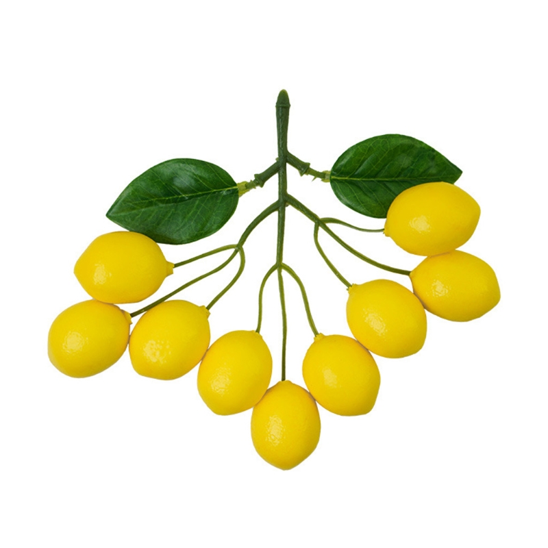 Ramos de limão artificial simu - Yellow Desk Setup avaliação e preço