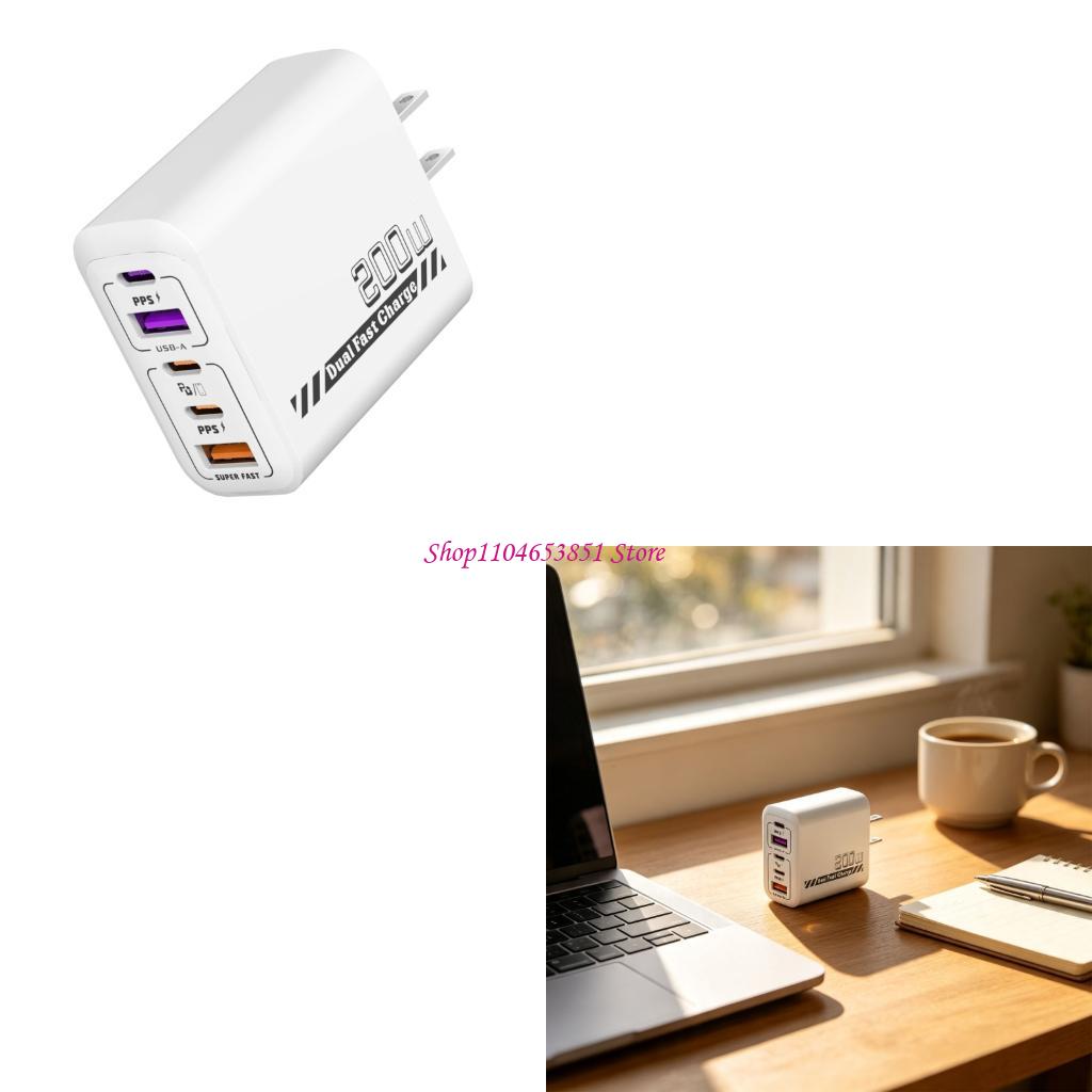 Carregador rápido 5 portas 200 - Desk Setup Tablet avaliação e preço