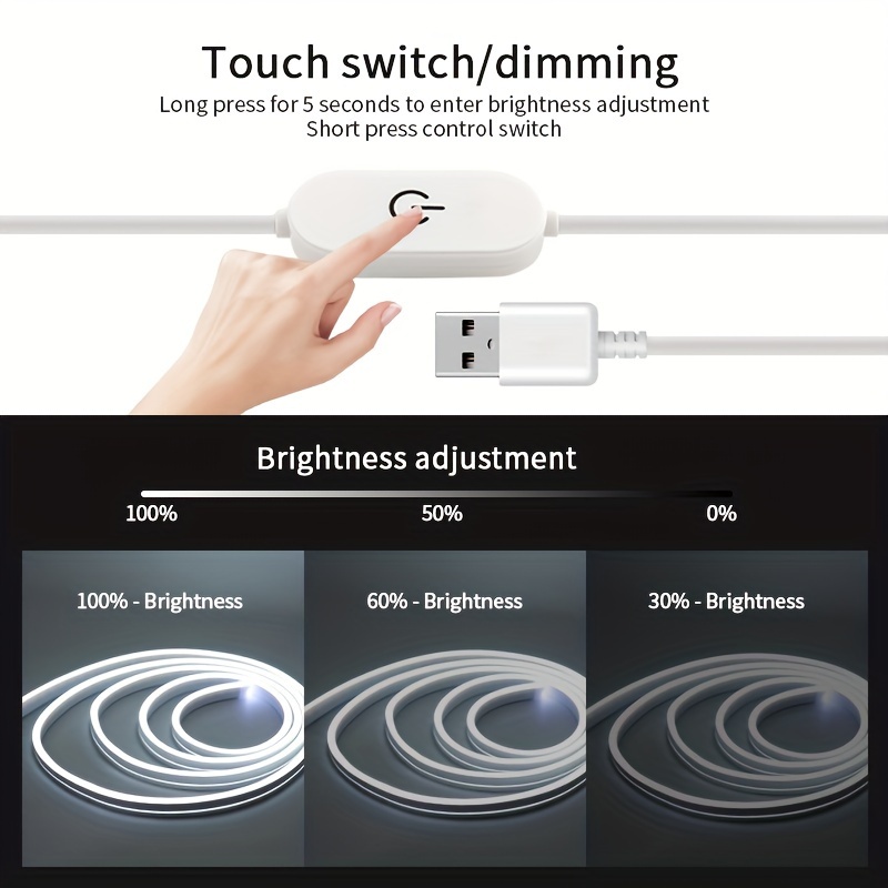 Fita de luzes neon com control - Desk Setup Led Strip avaliação e preço