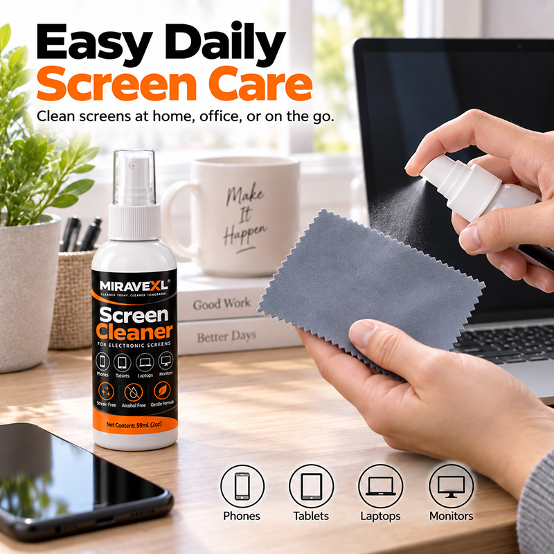 Kit de limpeza de ecrãs MIRAVE - Monitor Cleaning Kit avaliação e preço