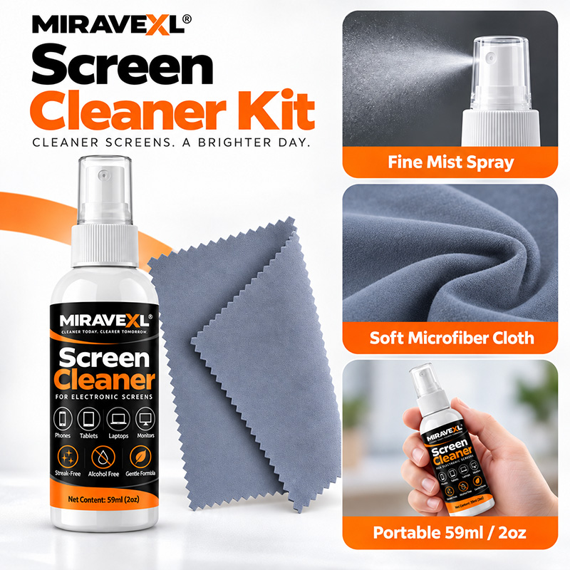 Kit de limpeza de ecrãs MIRAVE - Monitor Cleaning Kit avaliação e preço