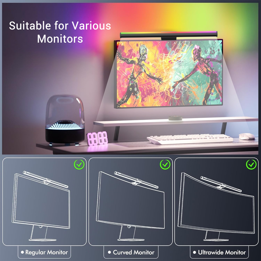 Barra de Luz Wi-Fi para Monito - Desk Setup Rgb avaliação e preço